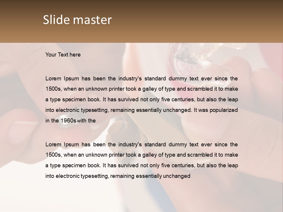 A Person Holding A Cell Phone In Their Hand PowerPoint Template