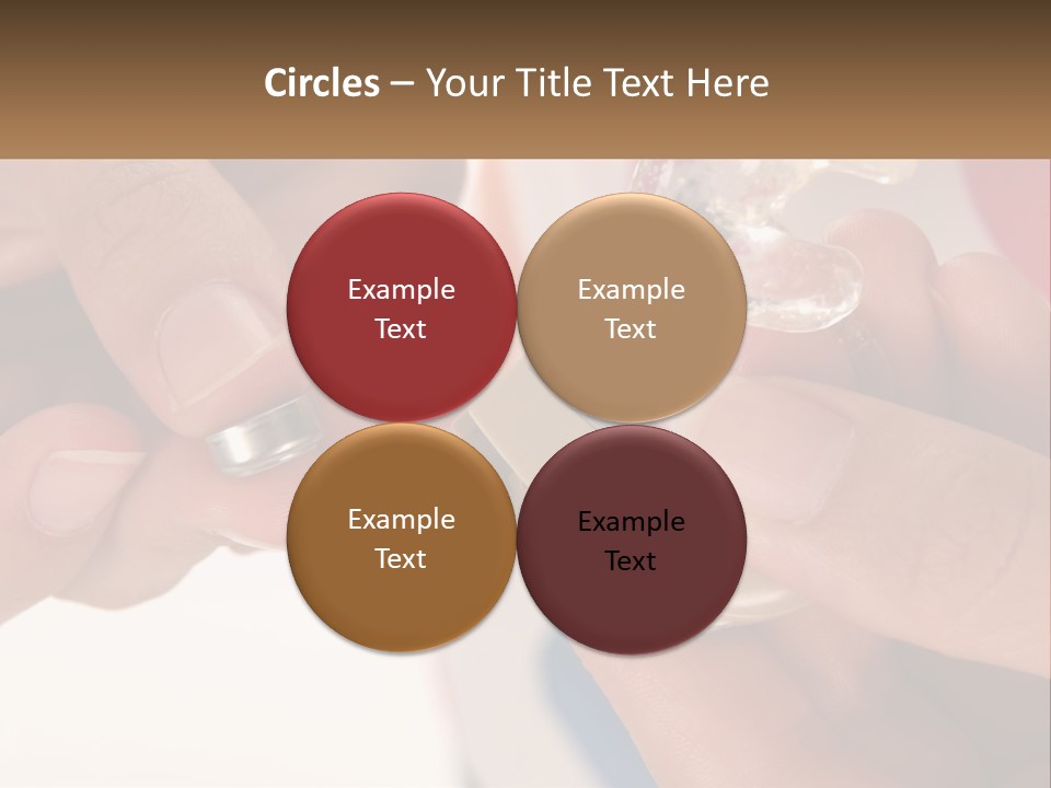 A Person Holding A Cell Phone In Their Hand PowerPoint Template