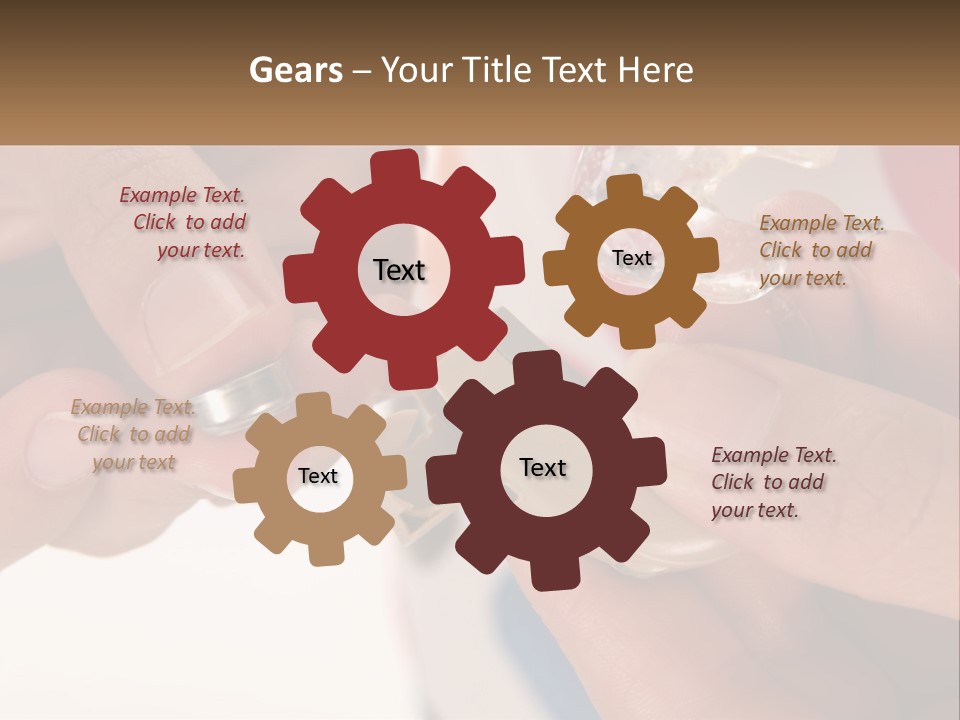 A Person Holding A Cell Phone In Their Hand PowerPoint Template