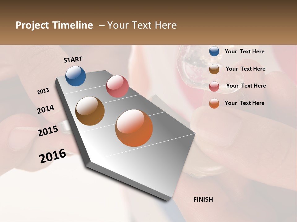 A Person Holding A Cell Phone In Their Hand PowerPoint Template