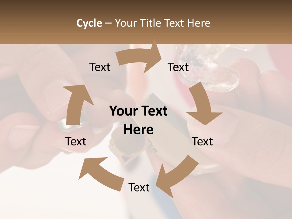 A Person Holding A Cell Phone In Their Hand PowerPoint Template