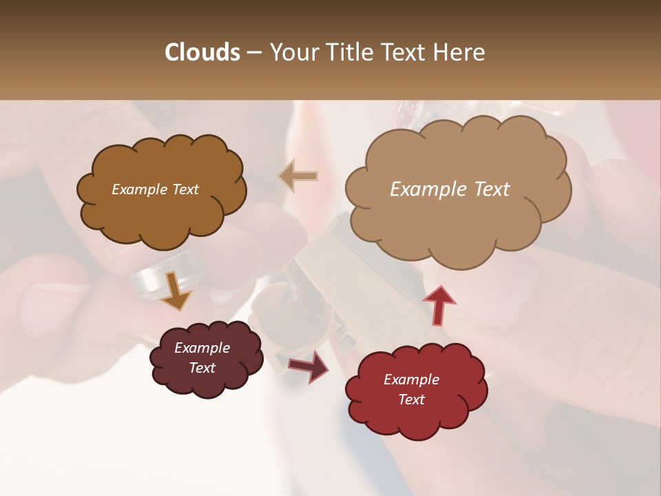 A Person Holding A Cell Phone In Their Hand PowerPoint Template