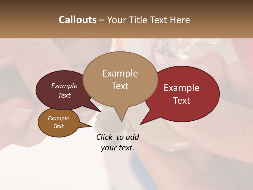 A Person Holding A Cell Phone In Their Hand PowerPoint Template