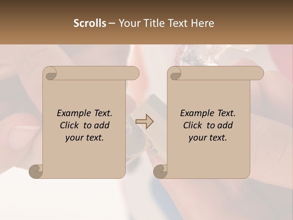 A Person Holding A Cell Phone In Their Hand PowerPoint Template