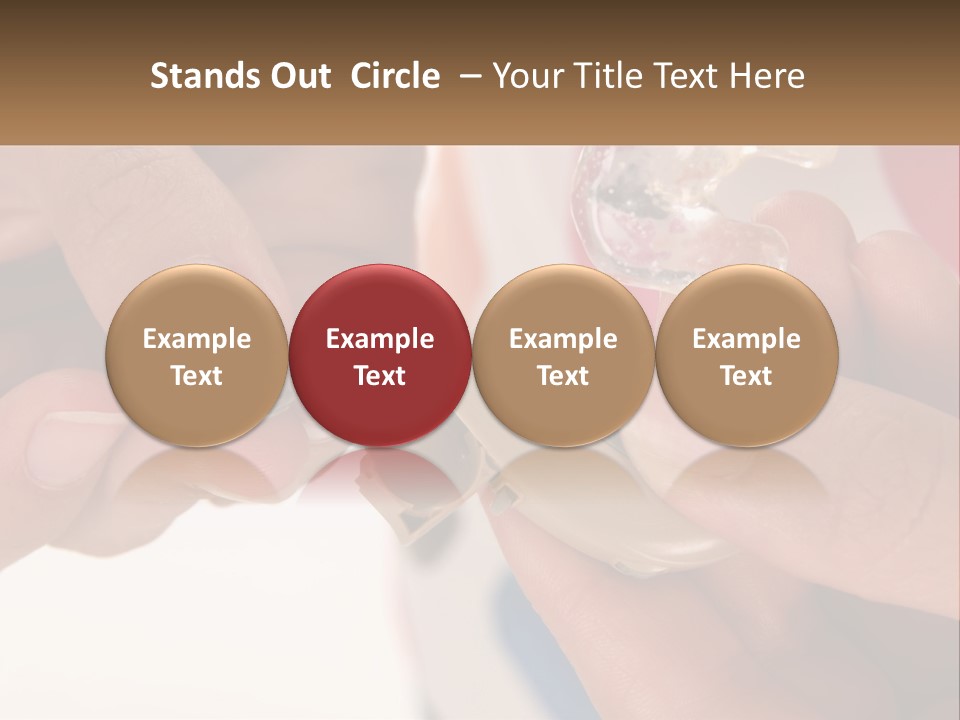 A Person Holding A Cell Phone In Their Hand PowerPoint Template