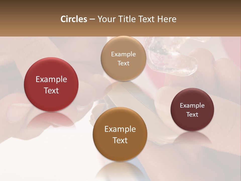 A Person Holding A Cell Phone In Their Hand PowerPoint Template