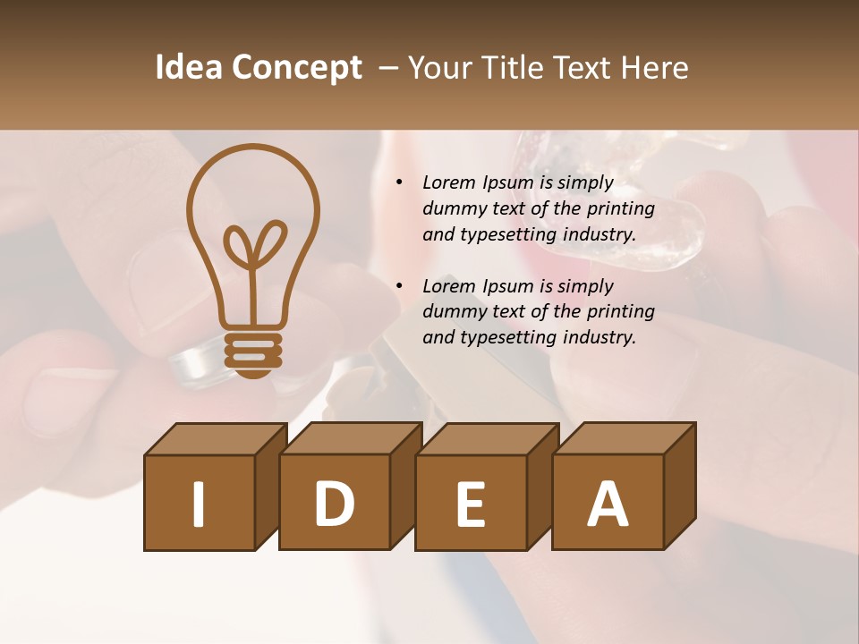 A Person Holding A Cell Phone In Their Hand PowerPoint Template