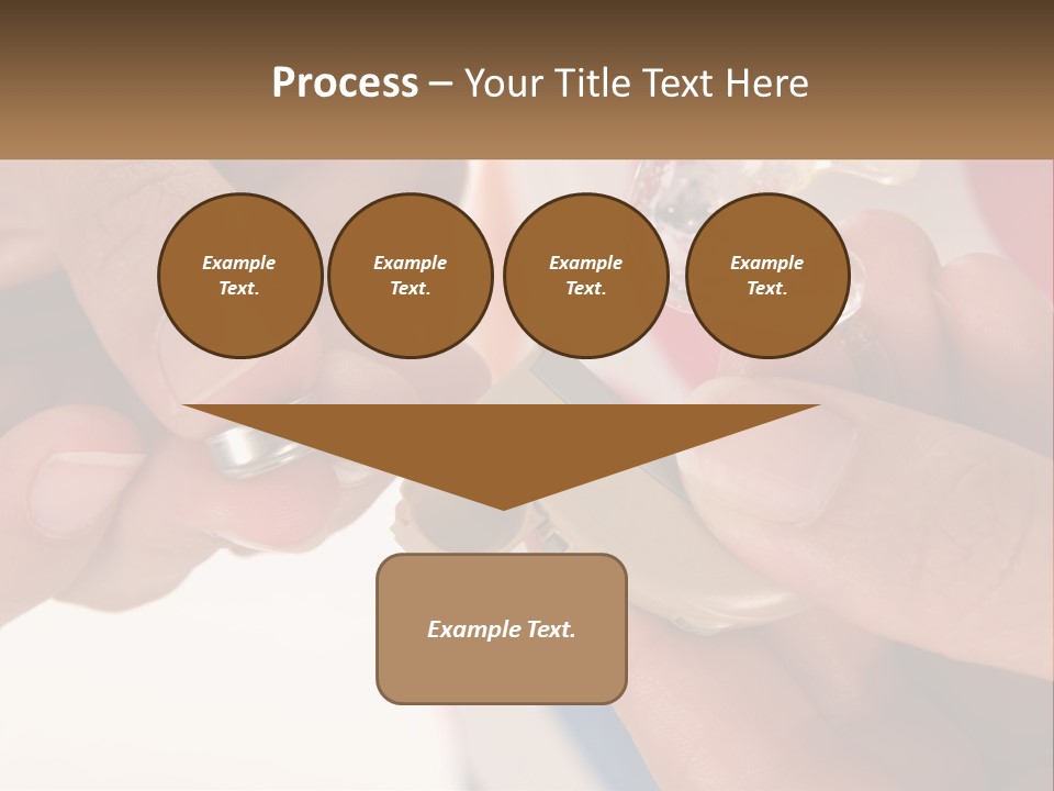 A Person Holding A Cell Phone In Their Hand PowerPoint Template
