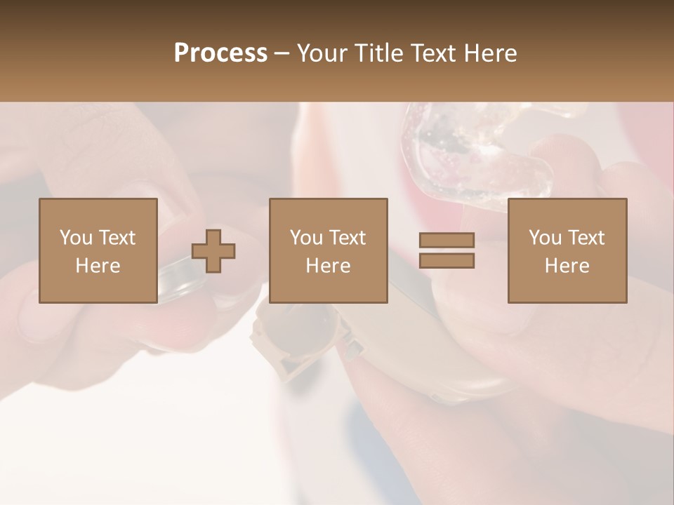 A Person Holding A Cell Phone In Their Hand PowerPoint Template