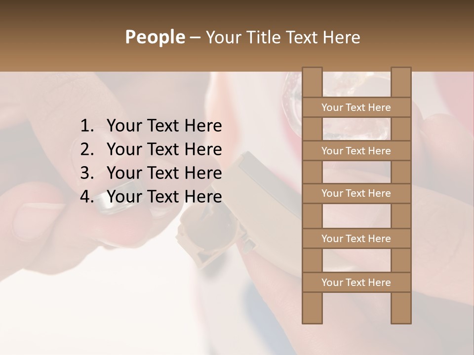 A Person Holding A Cell Phone In Their Hand PowerPoint Template