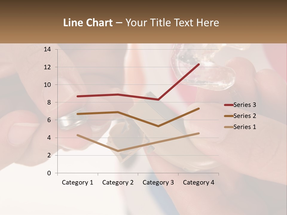 A Person Holding A Cell Phone In Their Hand PowerPoint Template
