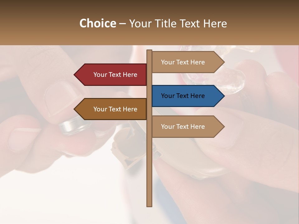A Person Holding A Cell Phone In Their Hand PowerPoint Template