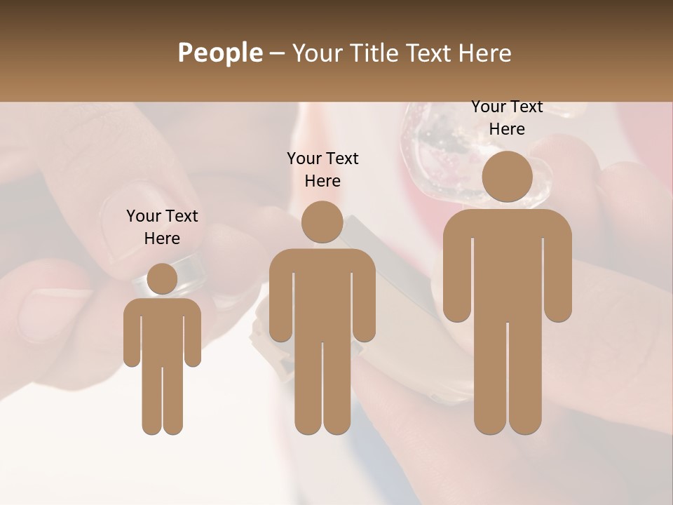 A Person Holding A Cell Phone In Their Hand PowerPoint Template