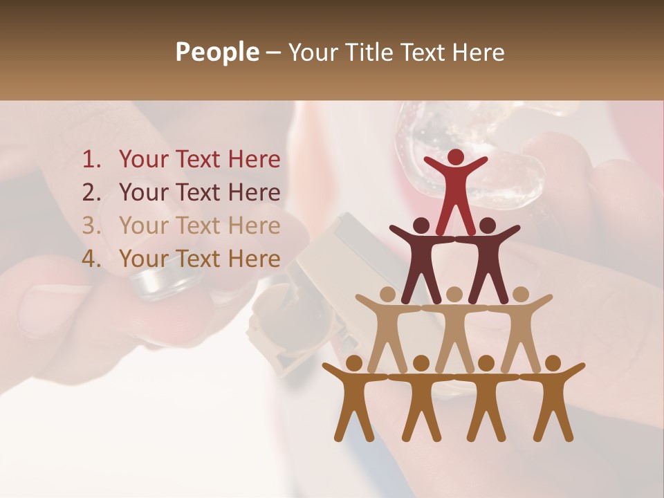 A Person Holding A Cell Phone In Their Hand PowerPoint Template