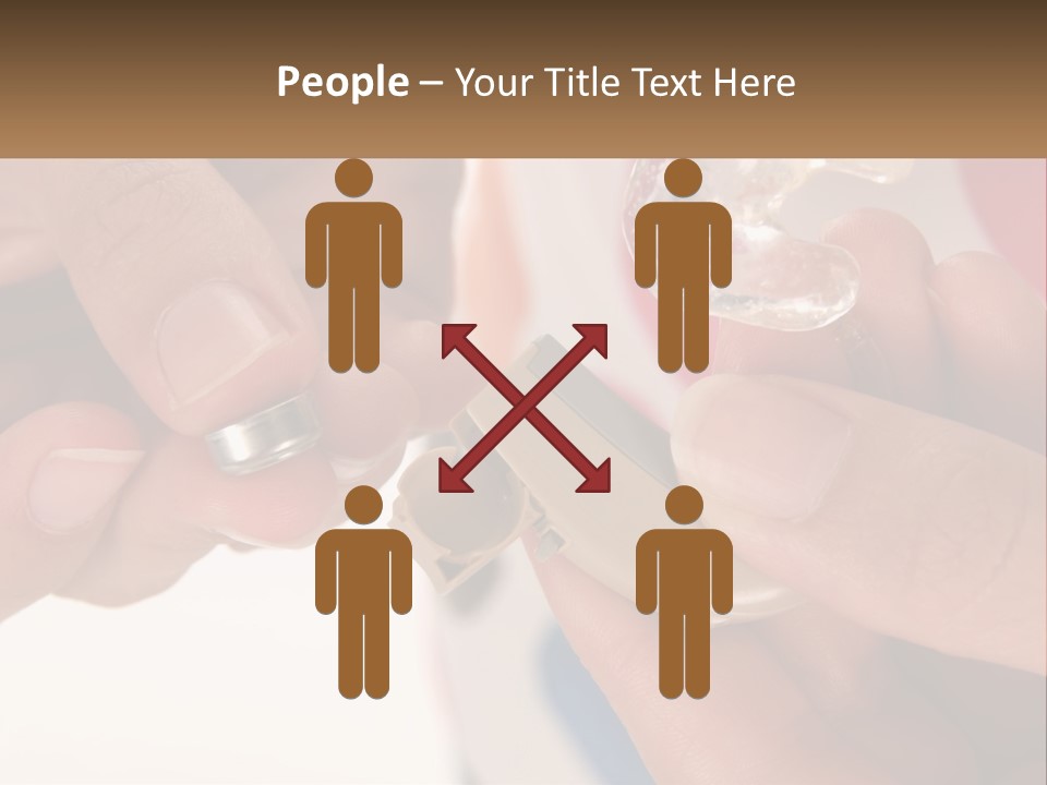 A Person Holding A Cell Phone In Their Hand PowerPoint Template