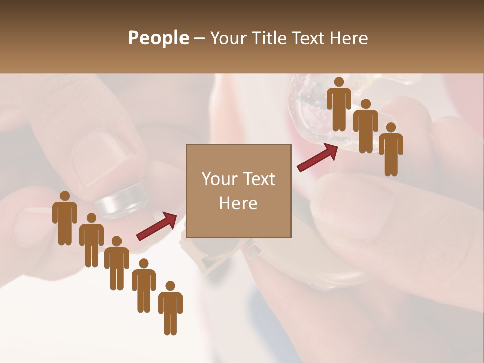 A Person Holding A Cell Phone In Their Hand PowerPoint Template