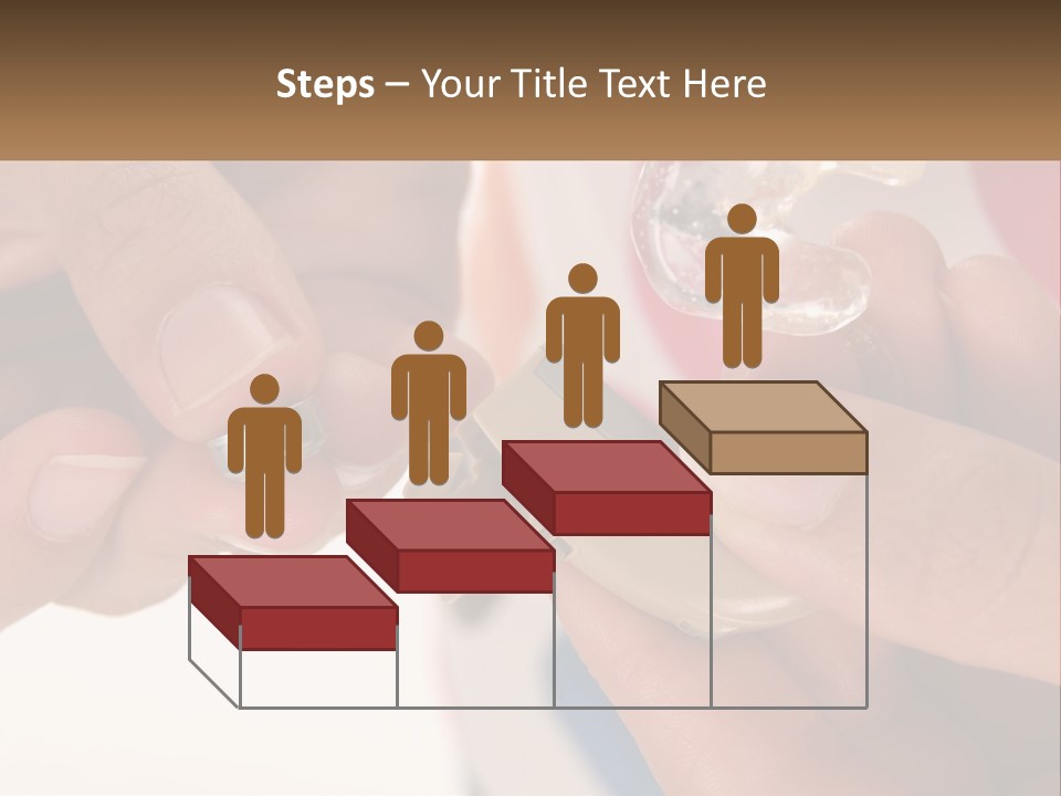 A Person Holding A Cell Phone In Their Hand PowerPoint Template