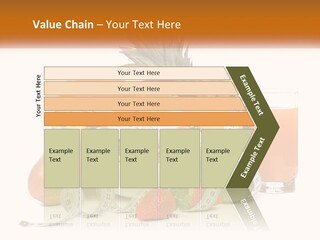 A Bowl Of Fruit And A Measuring Tape With A Glass Of Orange Juice PowerPoint Template