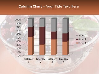 A Bowl Filled With Berries And Cottage Cheese PowerPoint Template