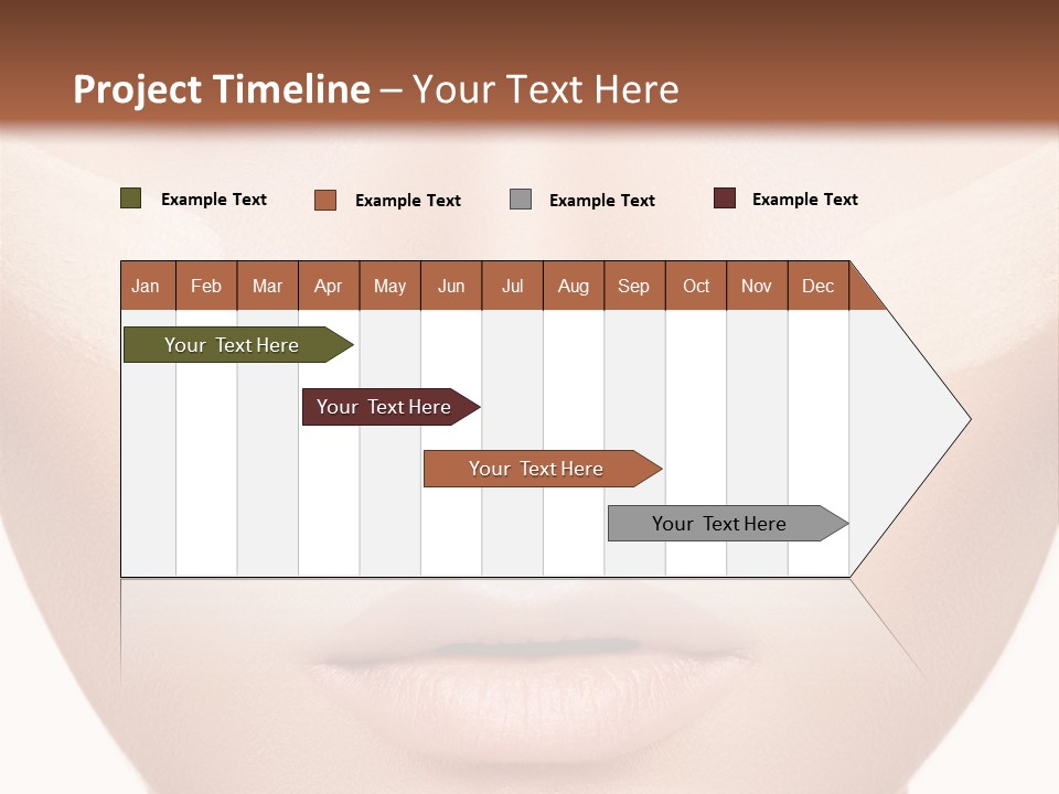 A Woman's Face With A Lot Of Cream On Her Face PowerPoint Template