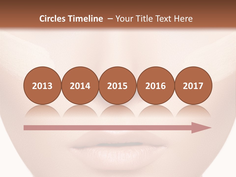 A Woman's Face With A Lot Of Cream On Her Face PowerPoint Template