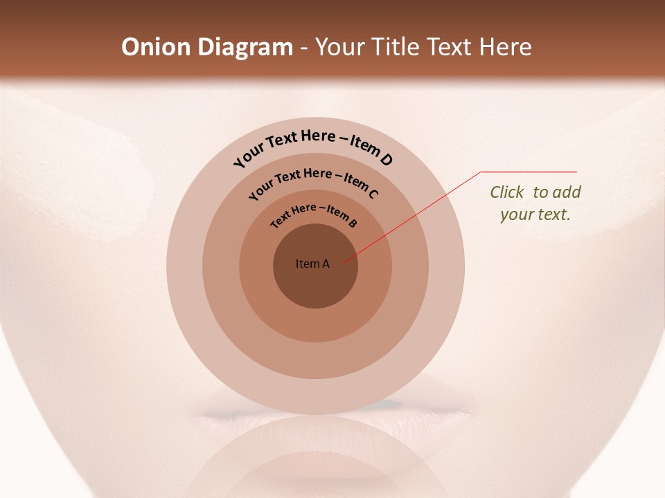 A Woman's Face With A Lot Of Cream On Her Face PowerPoint Template