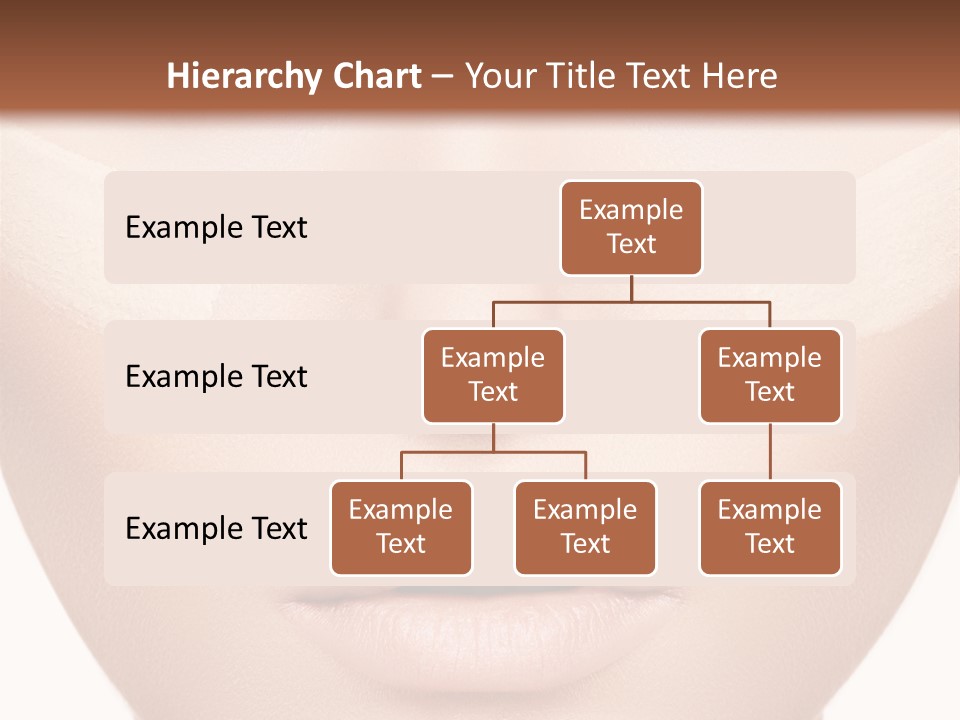 A Woman's Face With A Lot Of Cream On Her Face PowerPoint Template