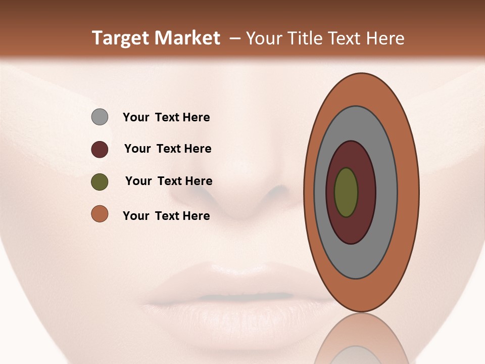 A Woman's Face With A Lot Of Cream On Her Face PowerPoint Template