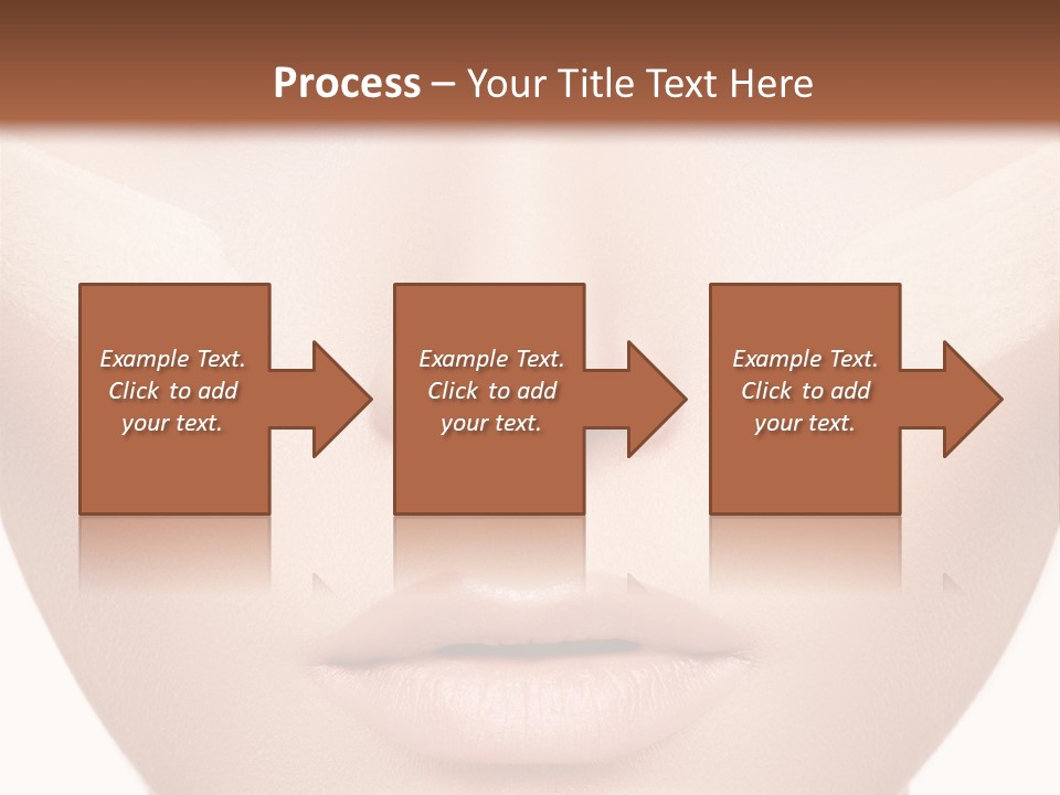 A Woman's Face With A Lot Of Cream On Her Face PowerPoint Template