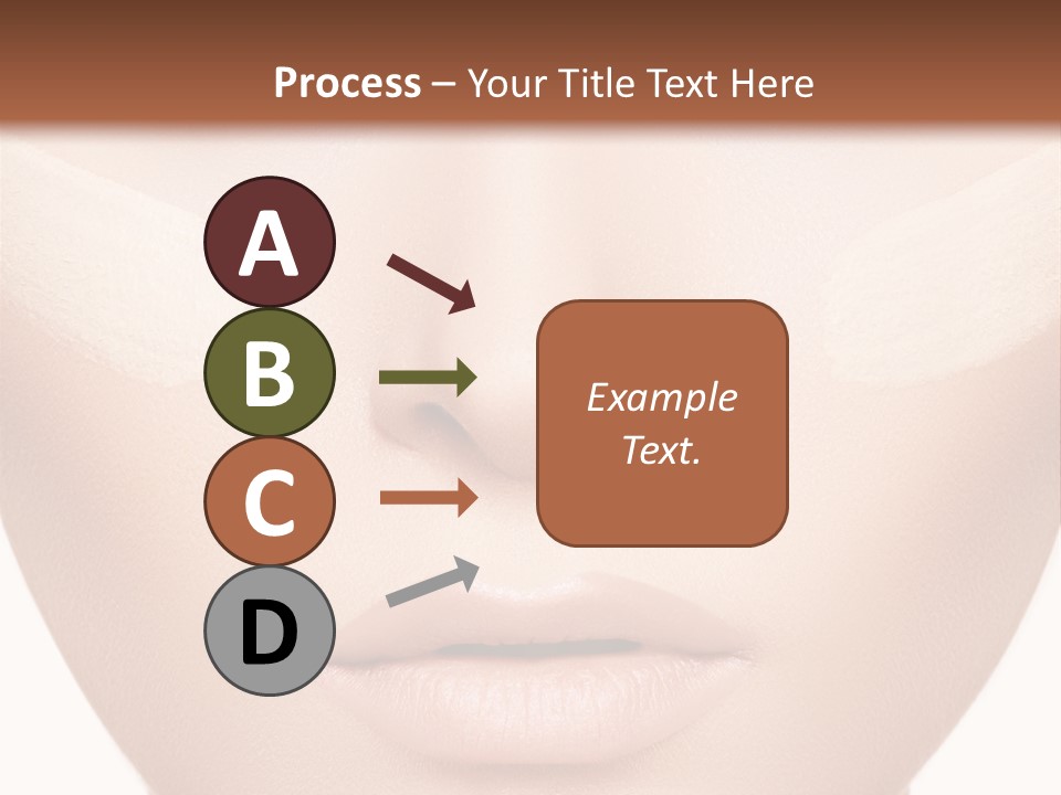 A Woman's Face With A Lot Of Cream On Her Face PowerPoint Template