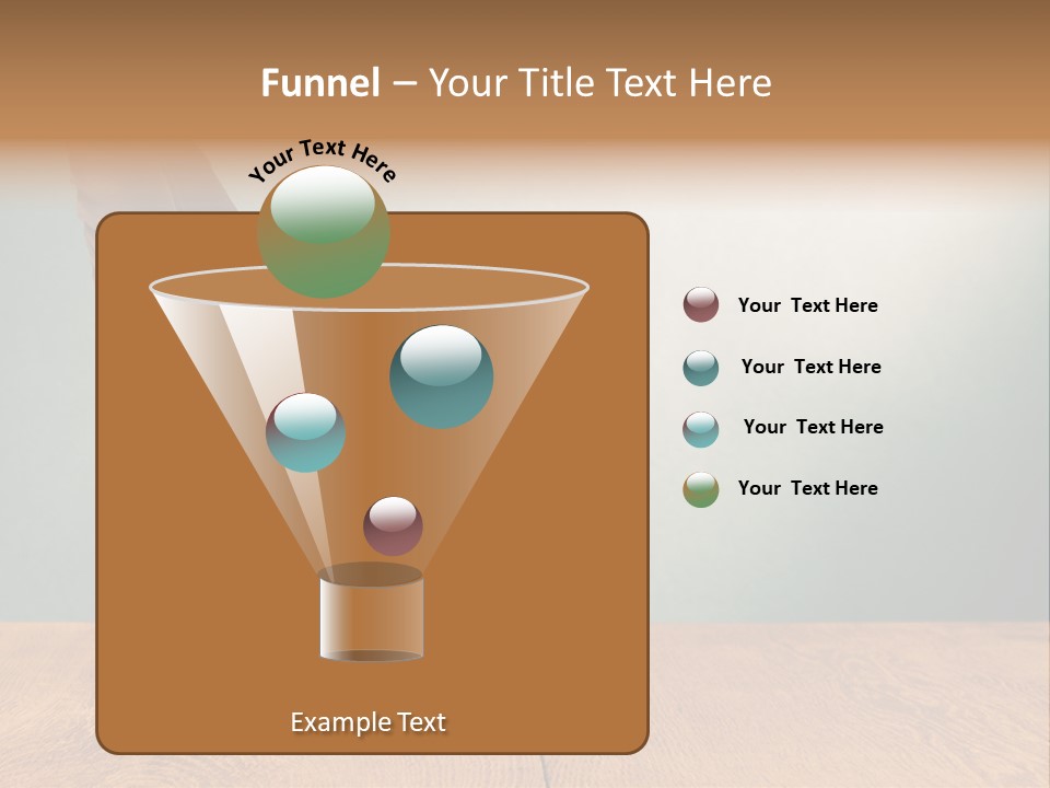 A Brown Feather Resting On A Wooden Table PowerPoint Template