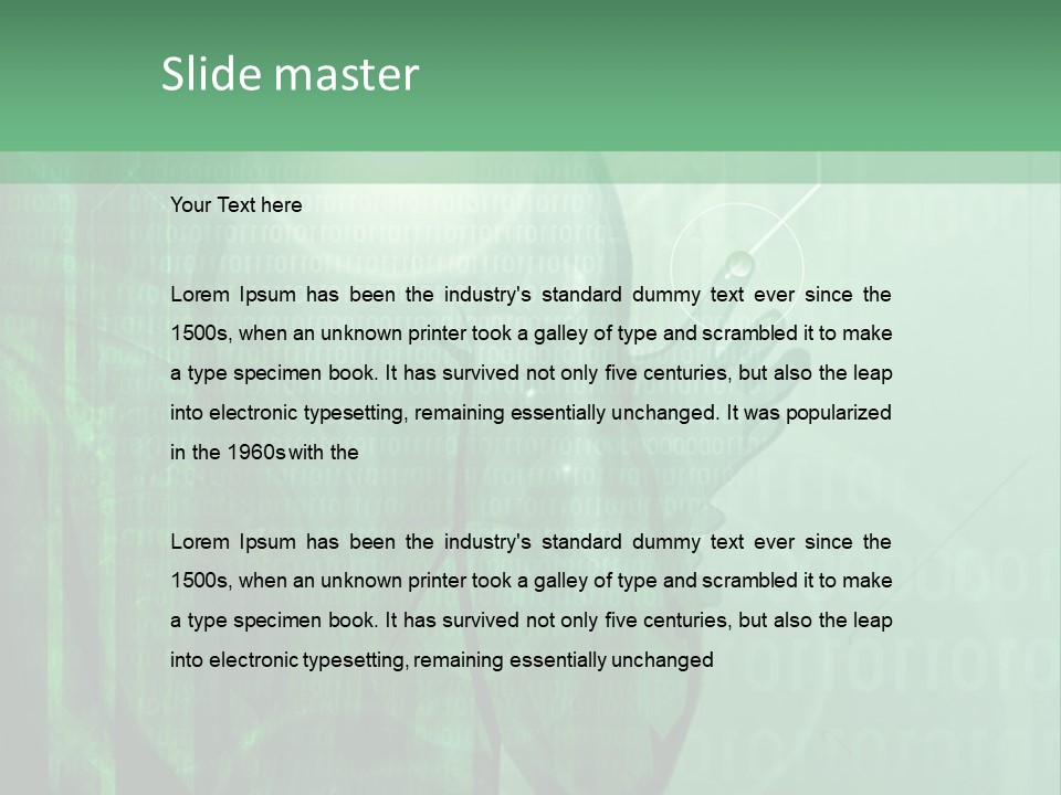 A Man In A Green Suit Is Standing In Front Of A Green Background PowerPoint Template