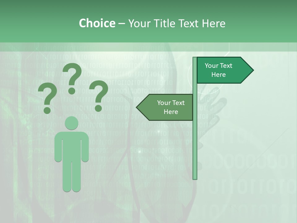 A Man In A Green Suit Is Standing In Front Of A Green Background PowerPoint Template