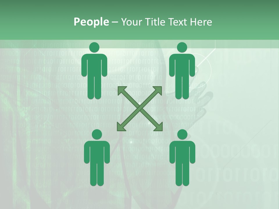 A Man In A Green Suit Is Standing In Front Of A Green Background PowerPoint Template