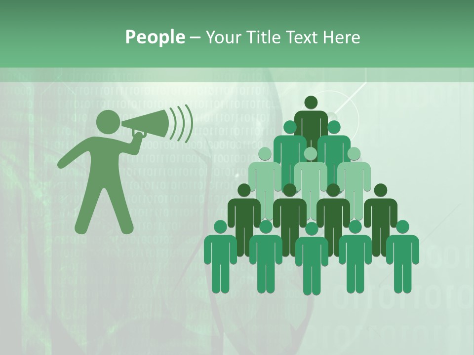 A Man In A Green Suit Is Standing In Front Of A Green Background PowerPoint Template