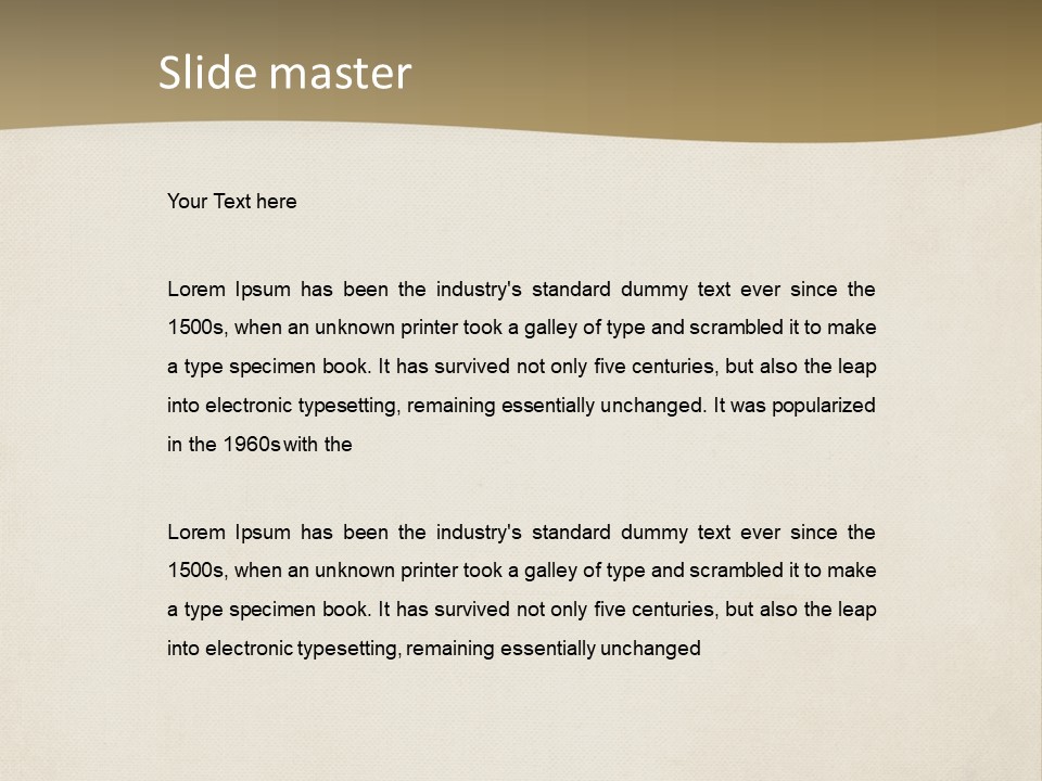 An Old Paper With A Brown Background PowerPoint Template