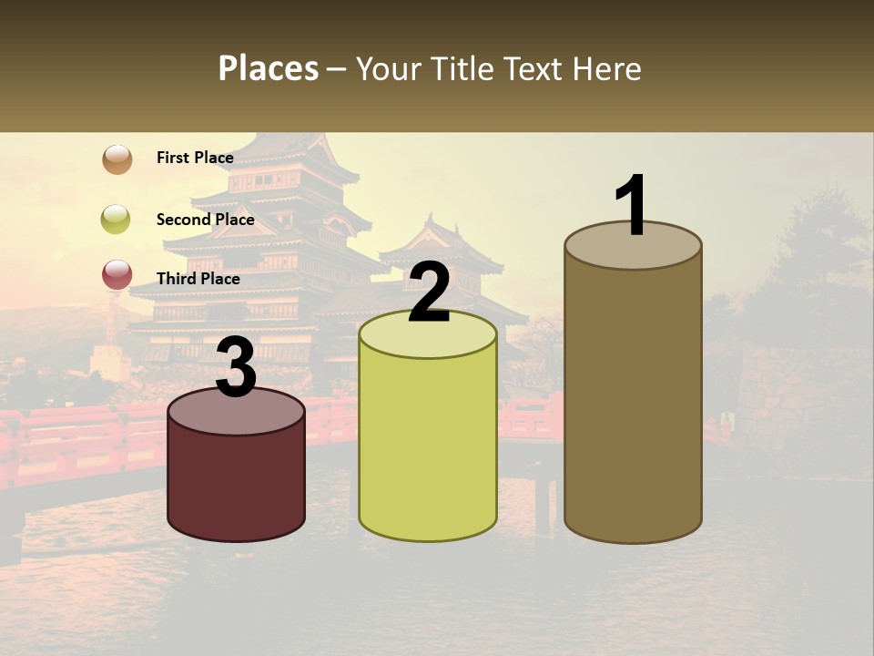 A Bridge Over A Body Of Water With A Building In The Background PowerPoint Template