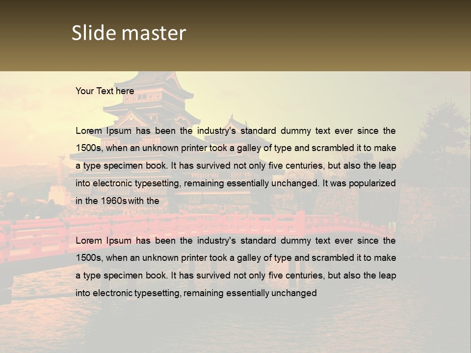 A Bridge Over A Body Of Water With A Building In The Background PowerPoint Template