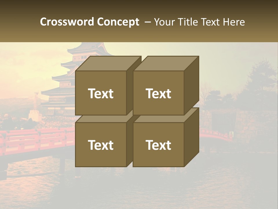 A Bridge Over A Body Of Water With A Building In The Background PowerPoint Template