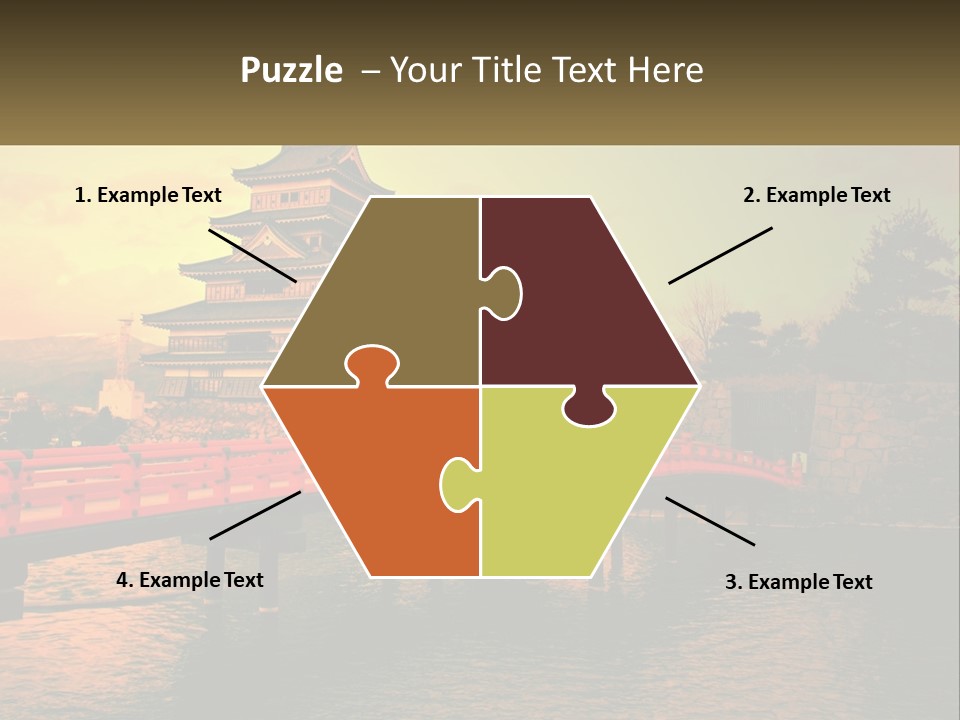 A Bridge Over A Body Of Water With A Building In The Background PowerPoint Template