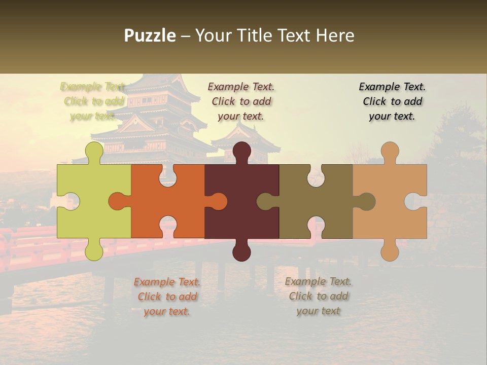 A Bridge Over A Body Of Water With A Building In The Background PowerPoint Template