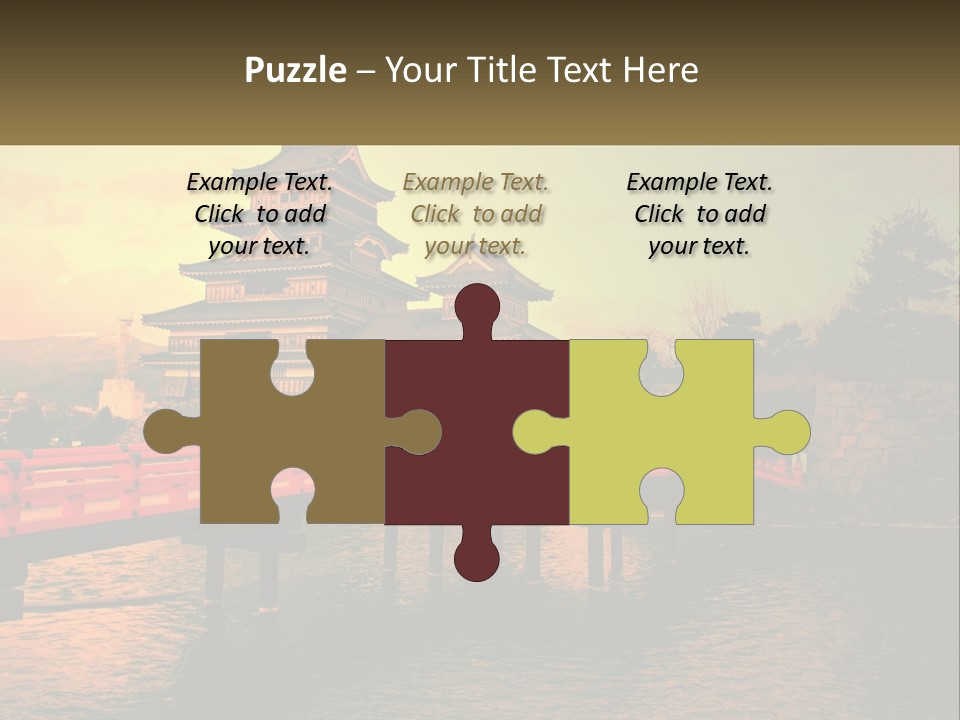 A Bridge Over A Body Of Water With A Building In The Background PowerPoint Template