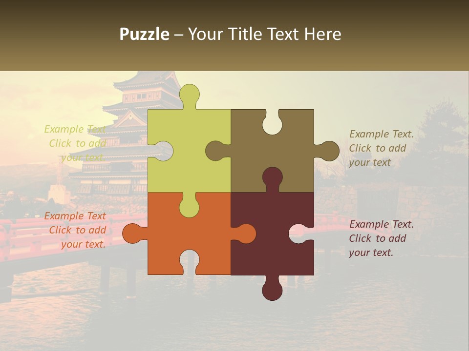 A Bridge Over A Body Of Water With A Building In The Background PowerPoint Template