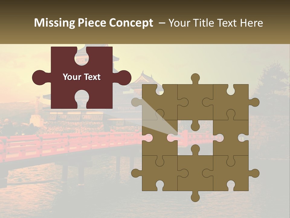 A Bridge Over A Body Of Water With A Building In The Background PowerPoint Template