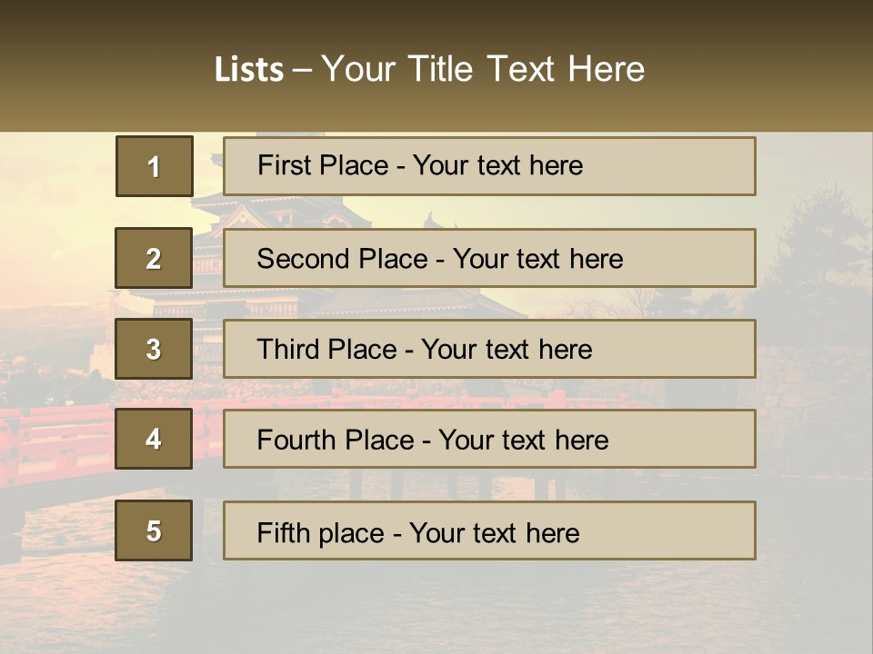 A Bridge Over A Body Of Water With A Building In The Background PowerPoint Template