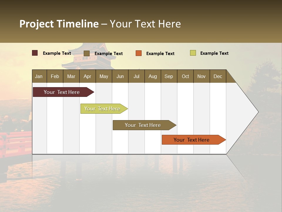 A Bridge Over A Body Of Water With A Building In The Background PowerPoint Template