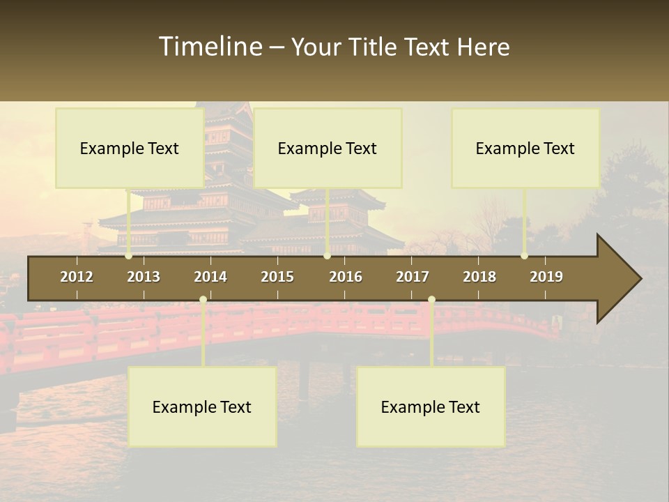 A Bridge Over A Body Of Water With A Building In The Background PowerPoint Template