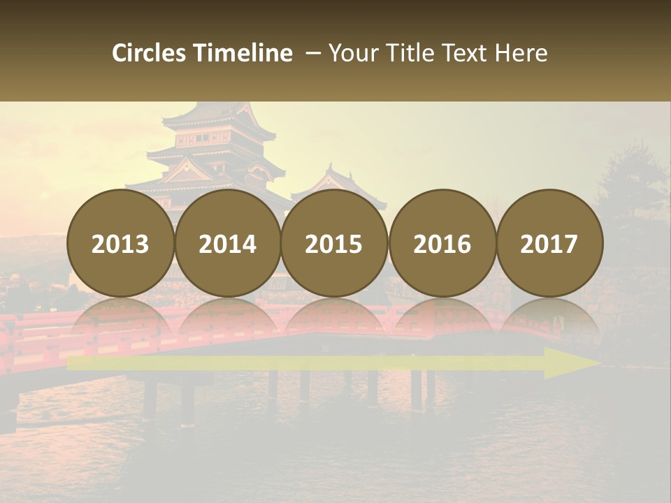 A Bridge Over A Body Of Water With A Building In The Background PowerPoint Template