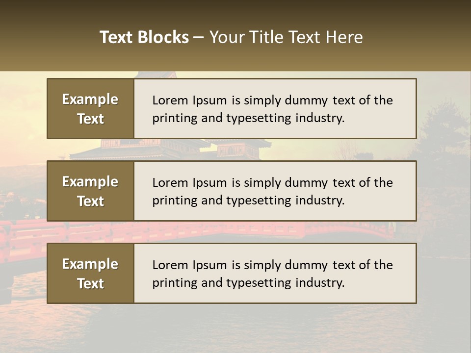 A Bridge Over A Body Of Water With A Building In The Background PowerPoint Template