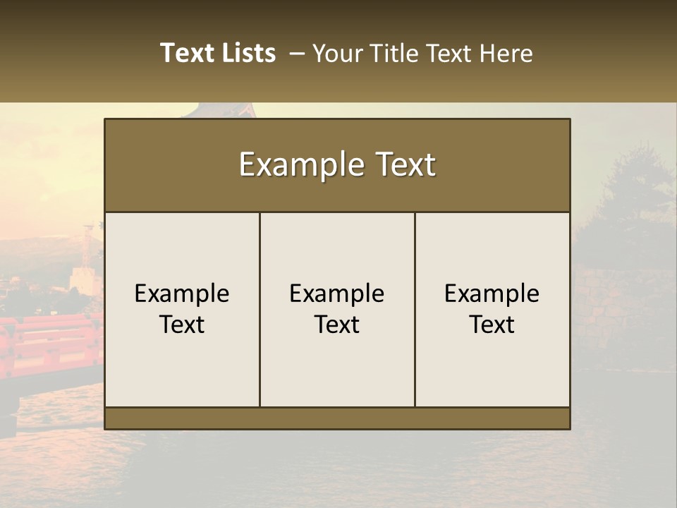 A Bridge Over A Body Of Water With A Building In The Background PowerPoint Template